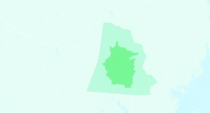 Map showing service coverage in Palm Beach County